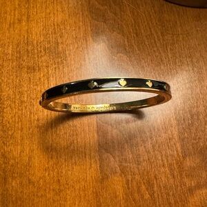 Kate Spade Gold and Black Bangle Bracelet